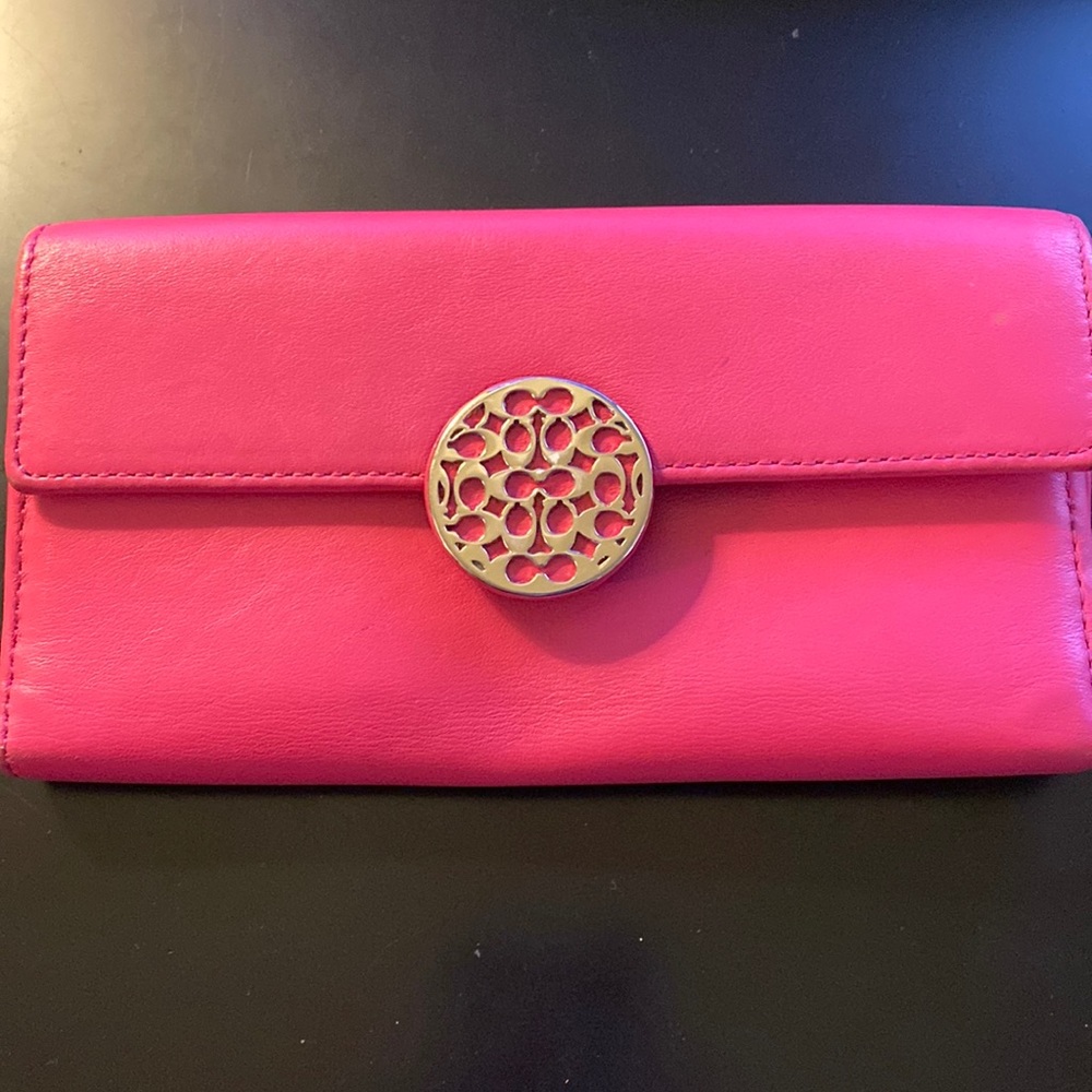 Hot Pink Coach wallet